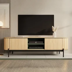 Royale - TV-Meubel met 2 deuren - Eiken - 200x45x57 cm