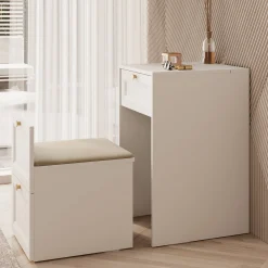 Rumble - Kaptafel met stoel - Wit - 50x51 cm