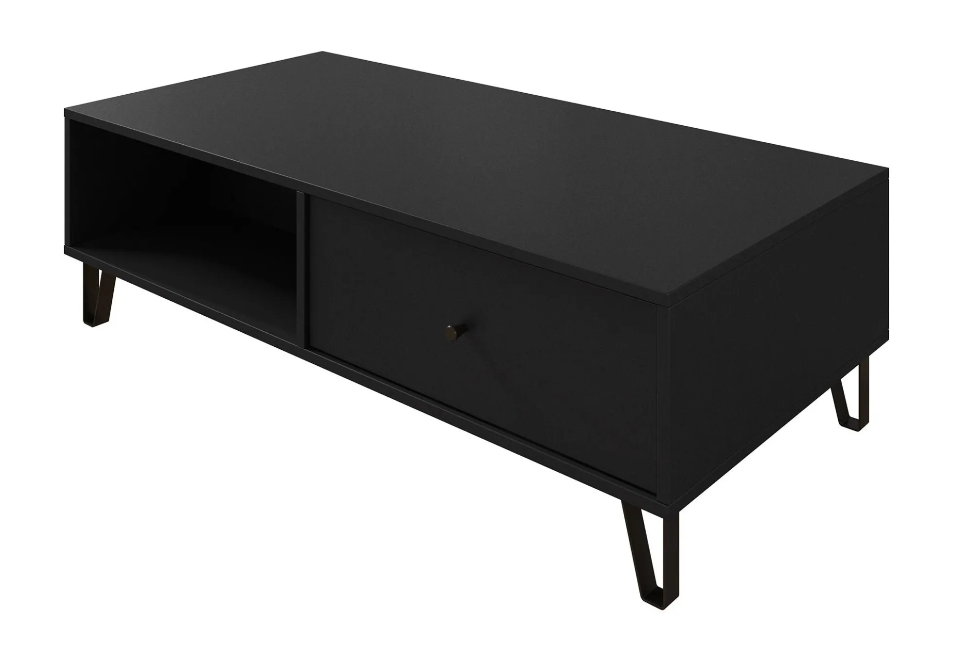 Salontafel Barlo - Mat Zwart - 110 cm