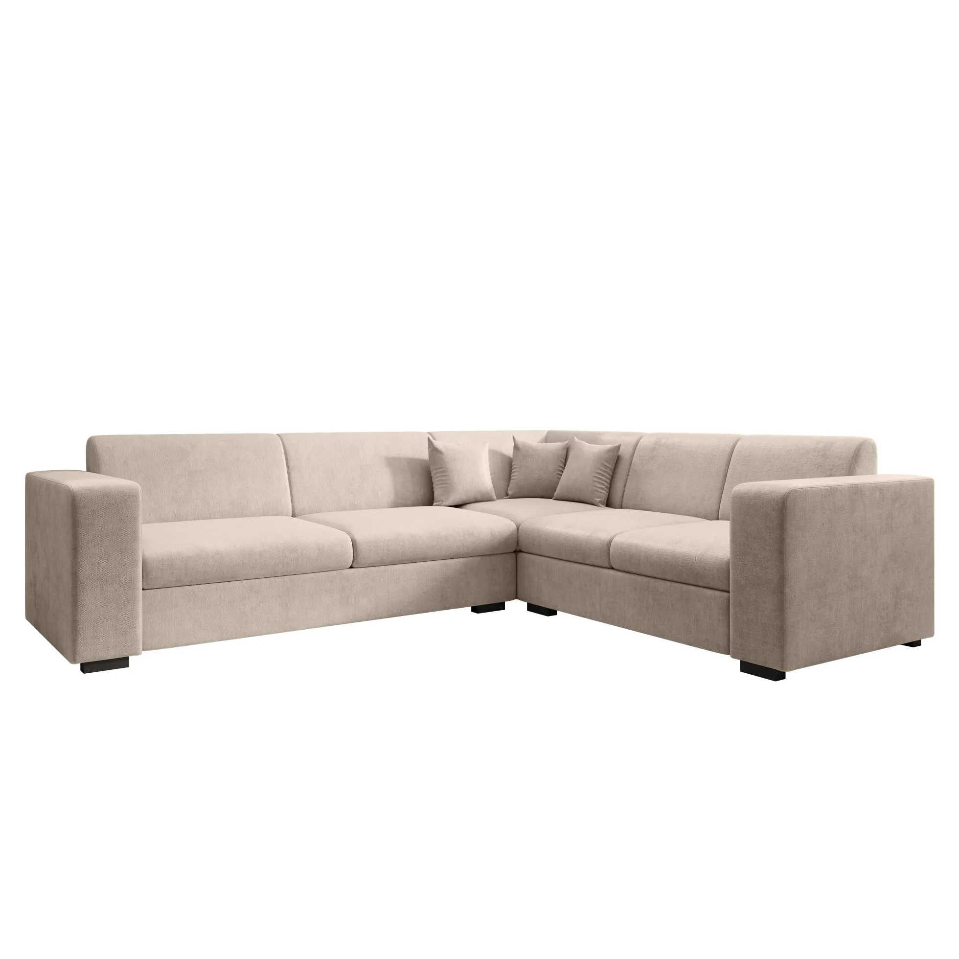 Santana - Hoekbank 4-zits - Velvet beige - Rechts