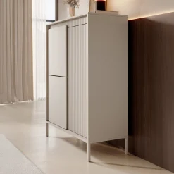 Saran - Dressoir - Beige - 104x40x123 cm