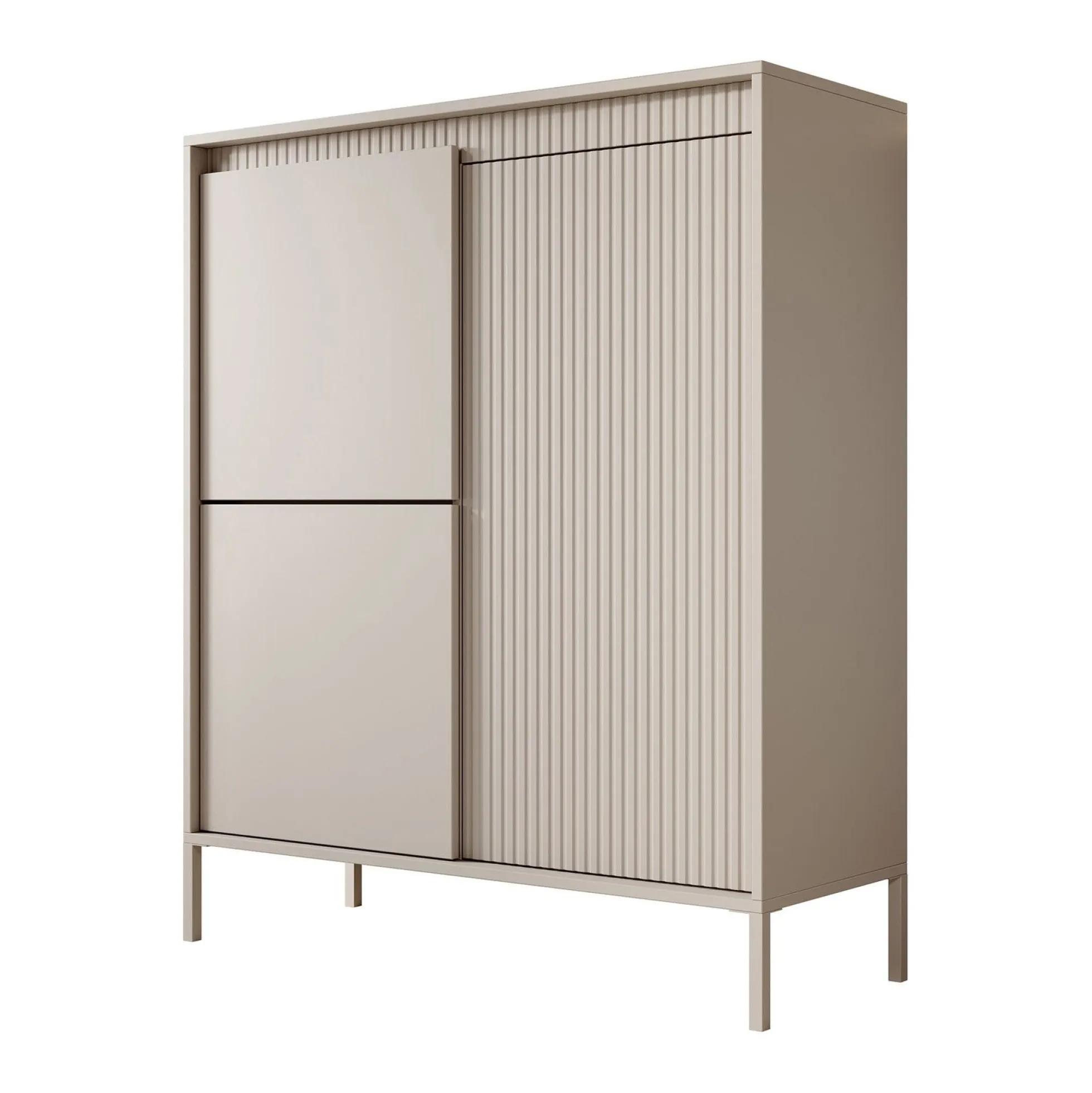 Saran - Dressoir - Beige - 104x40x123 cm