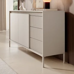 Saran - Dressoir - Beige - 154x40x81 cm