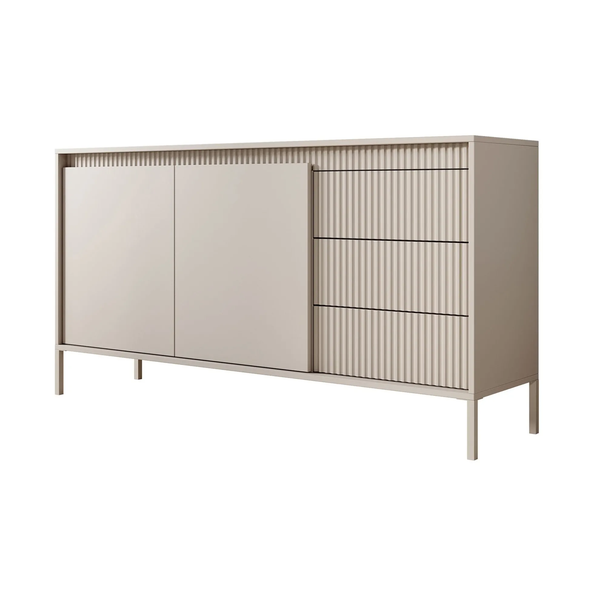 Saran - Dressoir - Beige - 154x40x81 cm