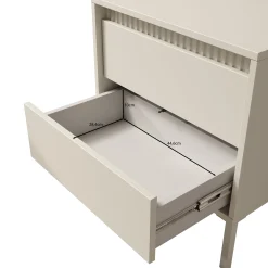 Saran - Nachtkastje - Beige - 54x40x56 cm