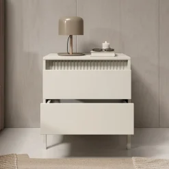 Saran - Nachtkastje - Beige - 54x40x56 cm