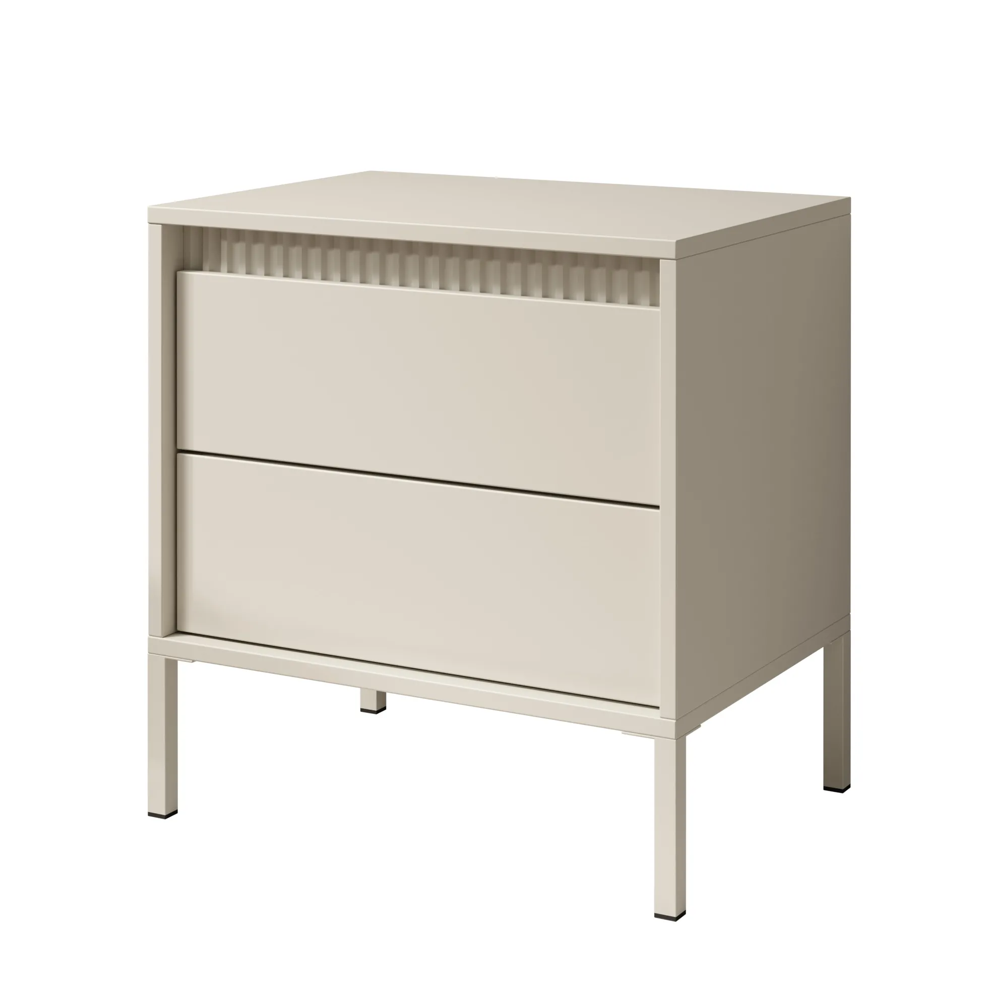 Saran - Nachtkastje - Beige - 54x40x56 cm