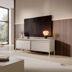 Saran - TV-Meubel - Beige - 154x40x53 cm