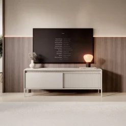Saran - TV-Meubel - Beige - 154x40x53 cm