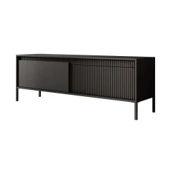 Saran - TV-Meubel - Mat zwart - 154x40x53 cm