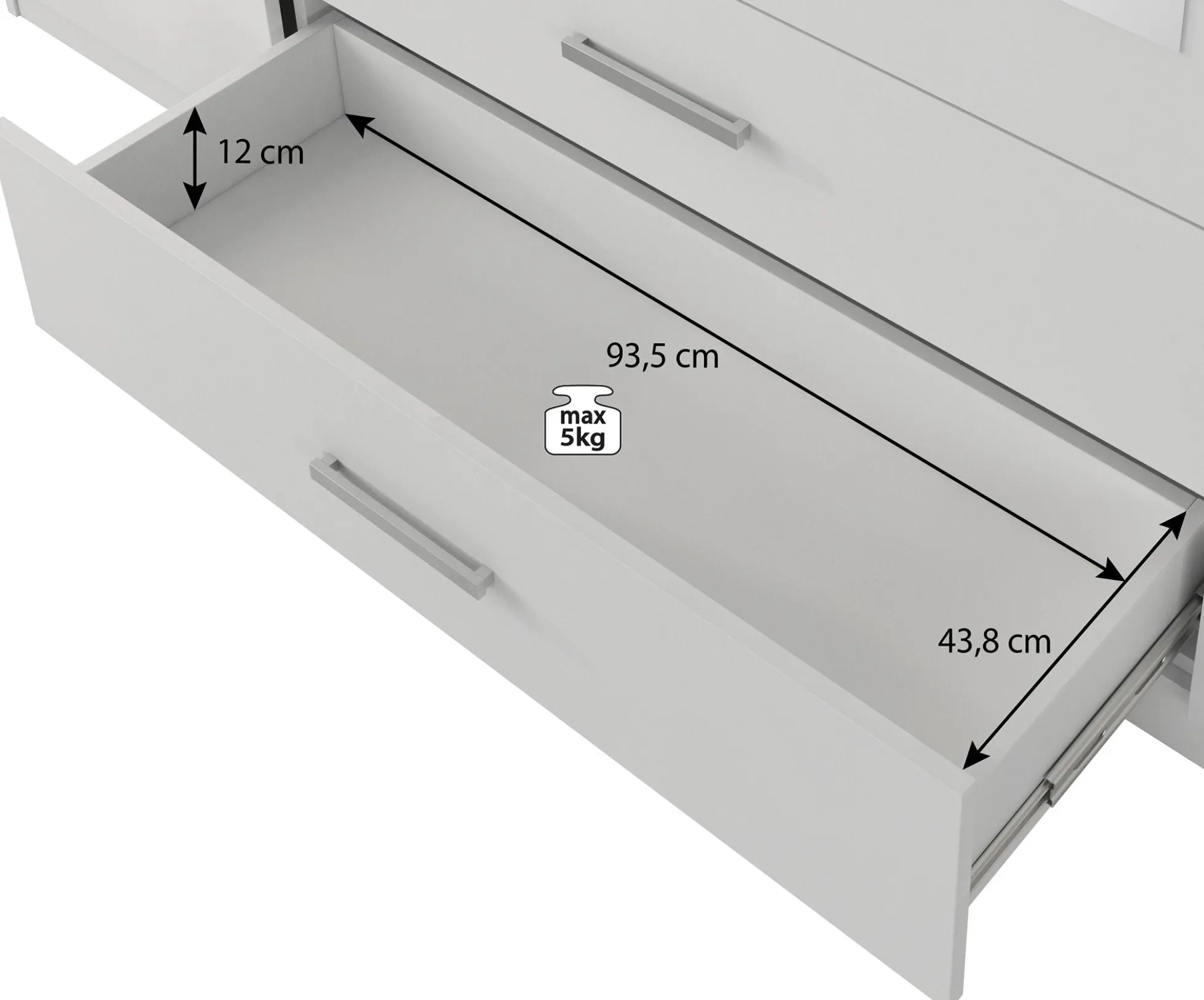 Savona - Kledingkast 4-deurs - Wit - 200x58x200 cm