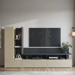 Sekai - Wandmeubel - Beige - 270x40x162 cm