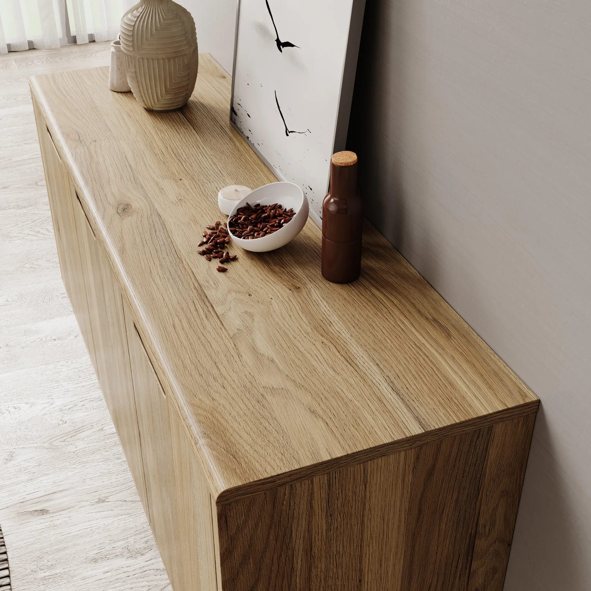 Selwood - Dressoir - Eikenpatroon - 139x43x74 cm