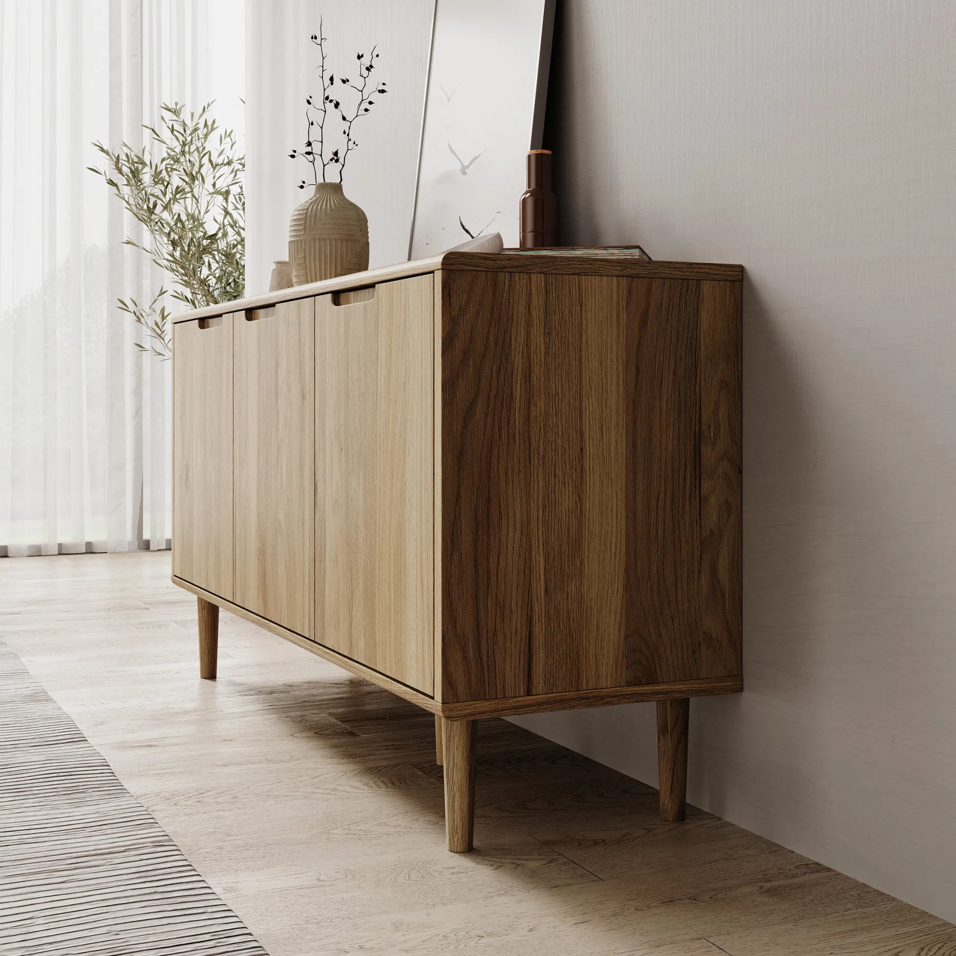 Selwood - Dressoir - Eikenpatroon - 139x43x74 cm