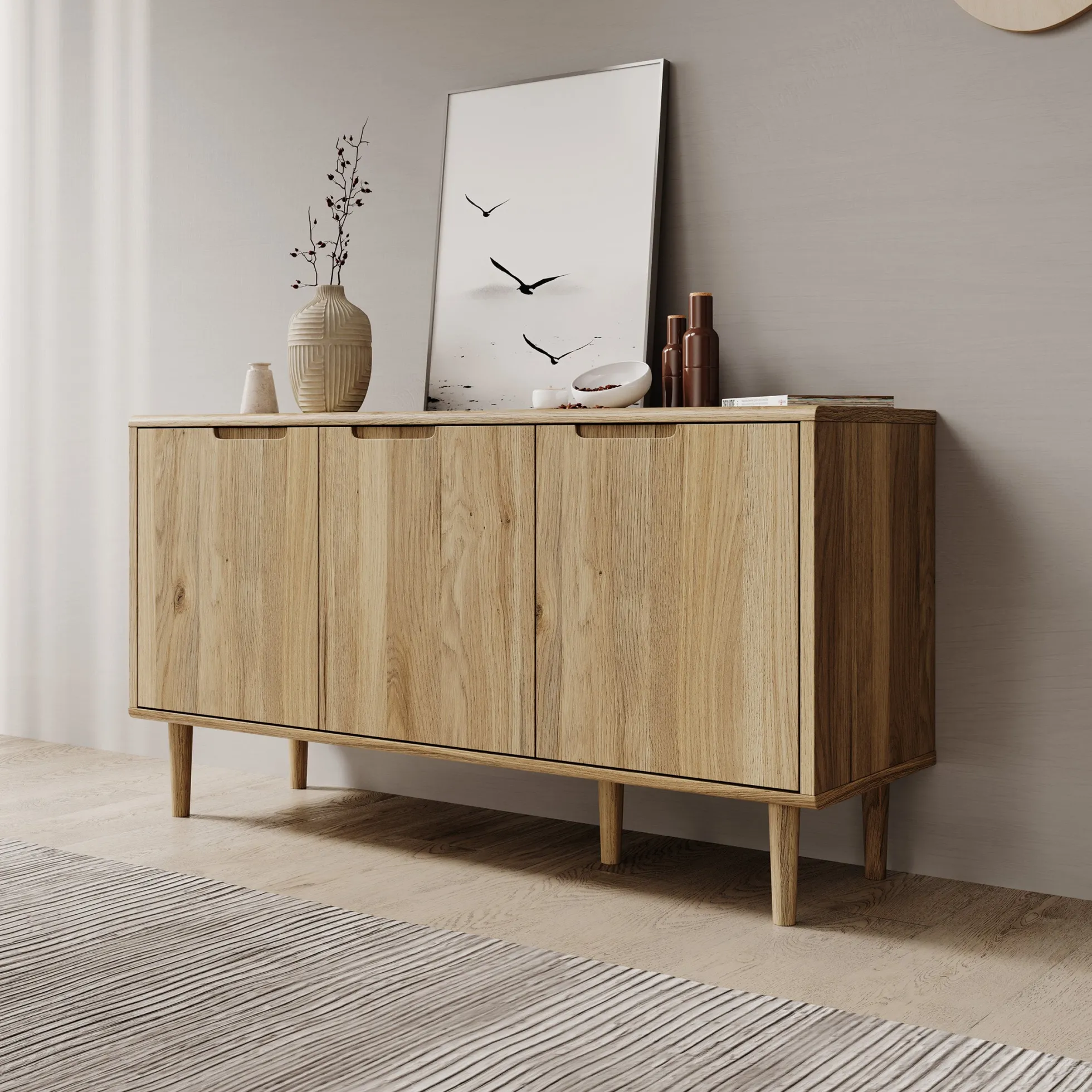 Selwood - Dressoir - Eikenpatroon - 139x43x74 cm