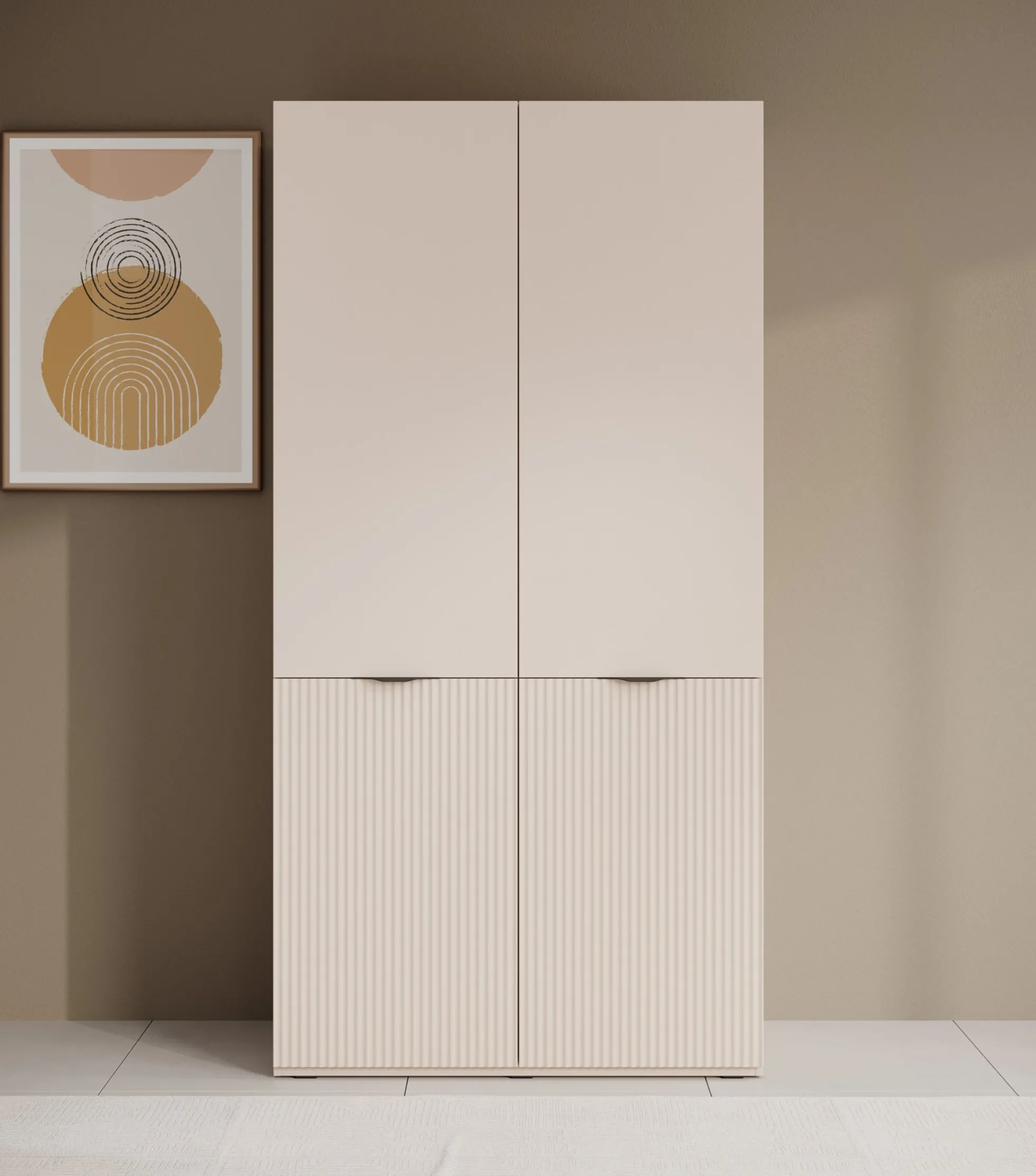 Shelton - Kledingkast 2-deurs - Beige