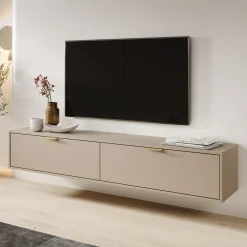 Silas - TV-Meubel - Beige - 175x33x35 cm