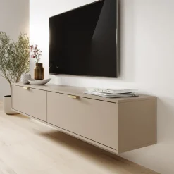 Silas - TV-Meubel - Beige - 175x33x35 cm