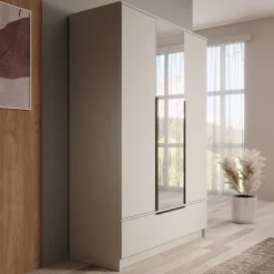 Skyer - Kledingkast 3-deurs - Beige - 135x51x193 cm