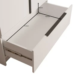 Skyer - Kledingkast 2-deurs - Beige - 90x51x193 cm