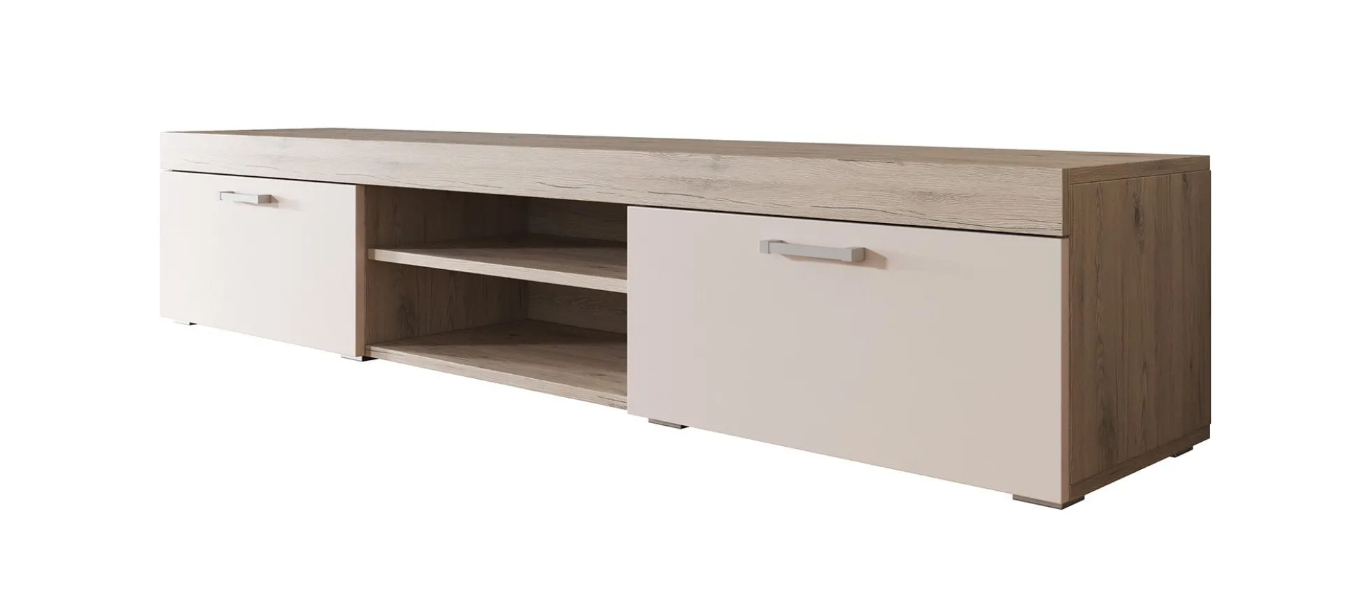 Slim - TV-Meubel - Creme/licht eiken - 200 cm
