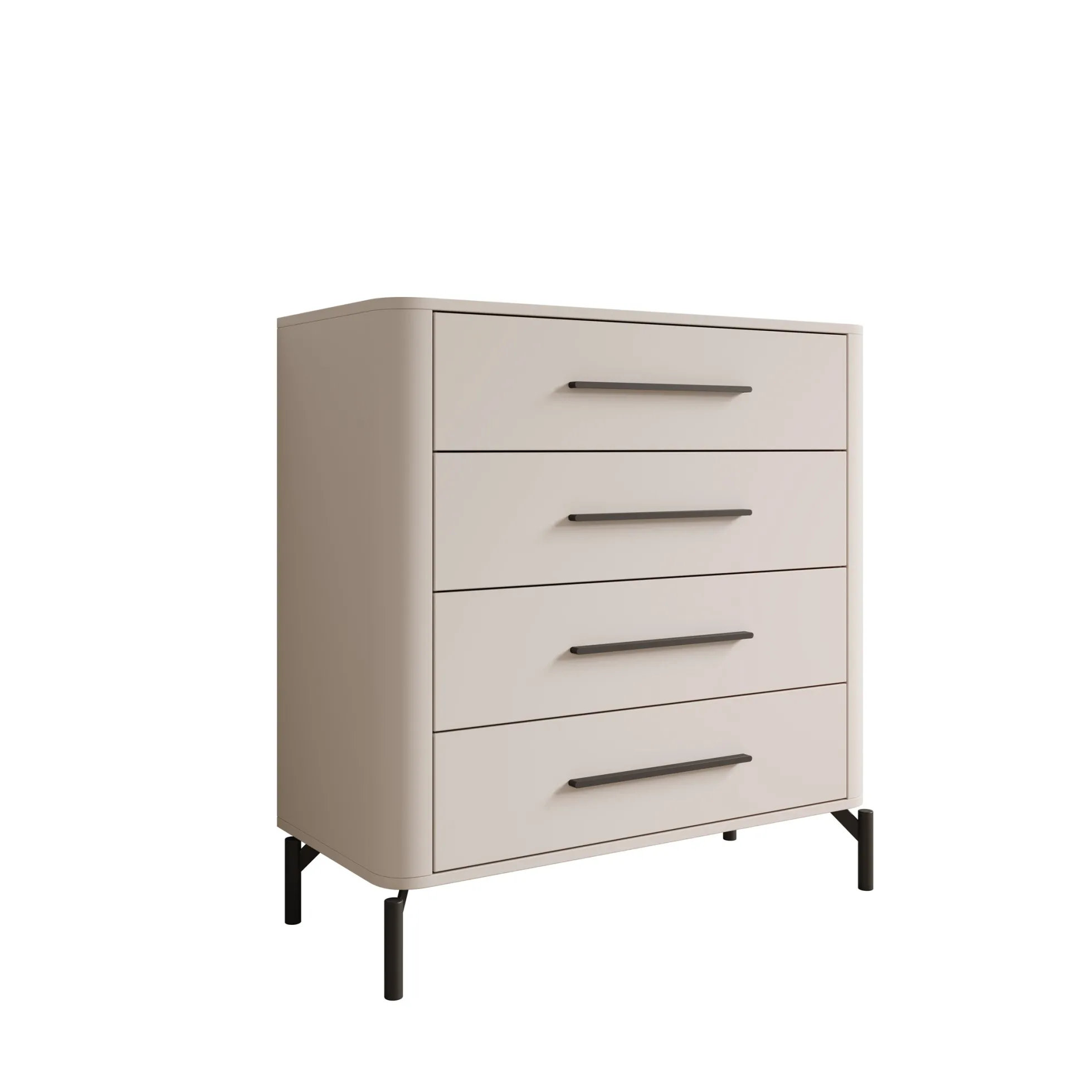 Sorello - Ladekast met 4 lades - Beige - 90x40x94 cm