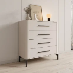 Sorello - Ladekast met 4 lades - Beige - 90x40x94 cm