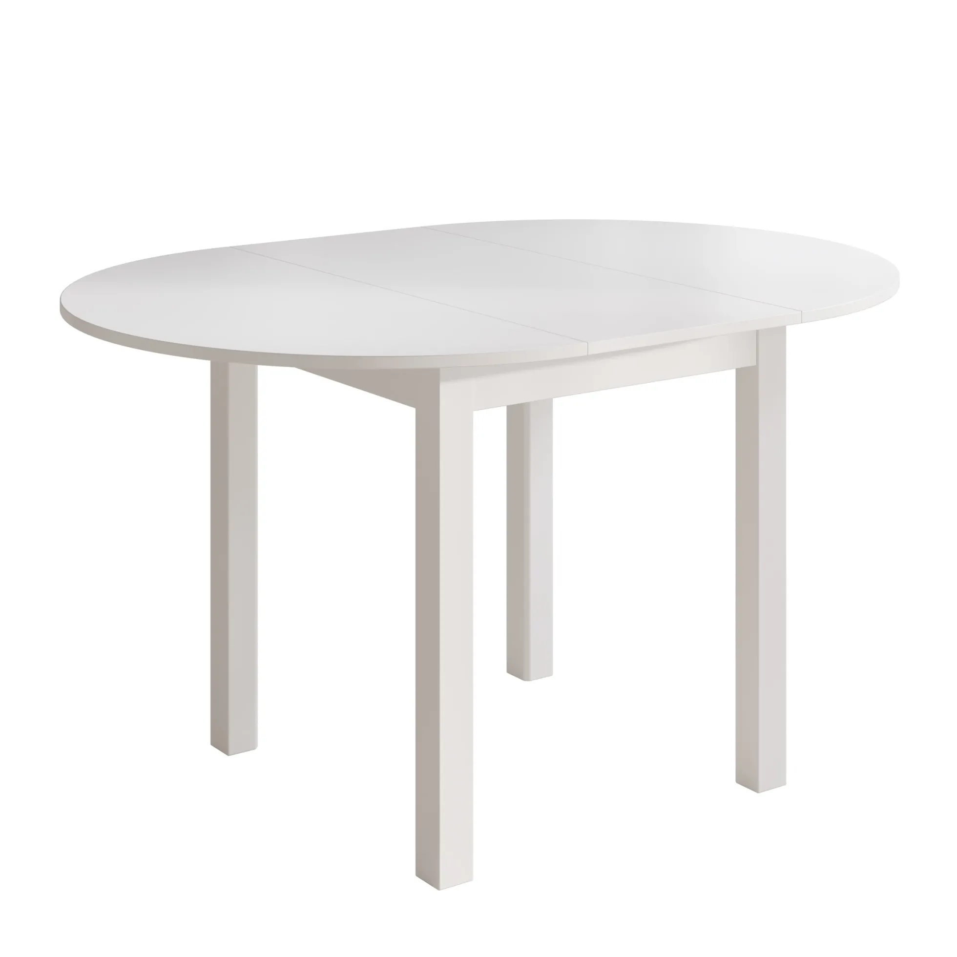 South - Eetkamertafel - Uitschuifbaar - Wit - 100x100x76 cm
