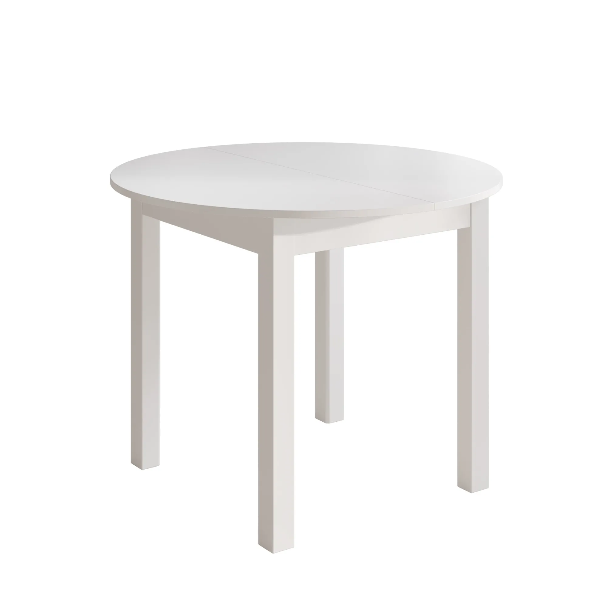 South - Eetkamertafel - Uitschuifbaar - Wit - 100x100x76 cm