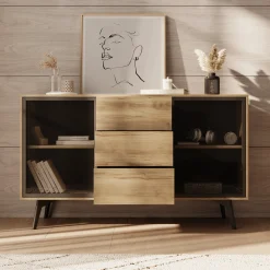 Spa - Dressoir - Eiken - 144x39x85 cm