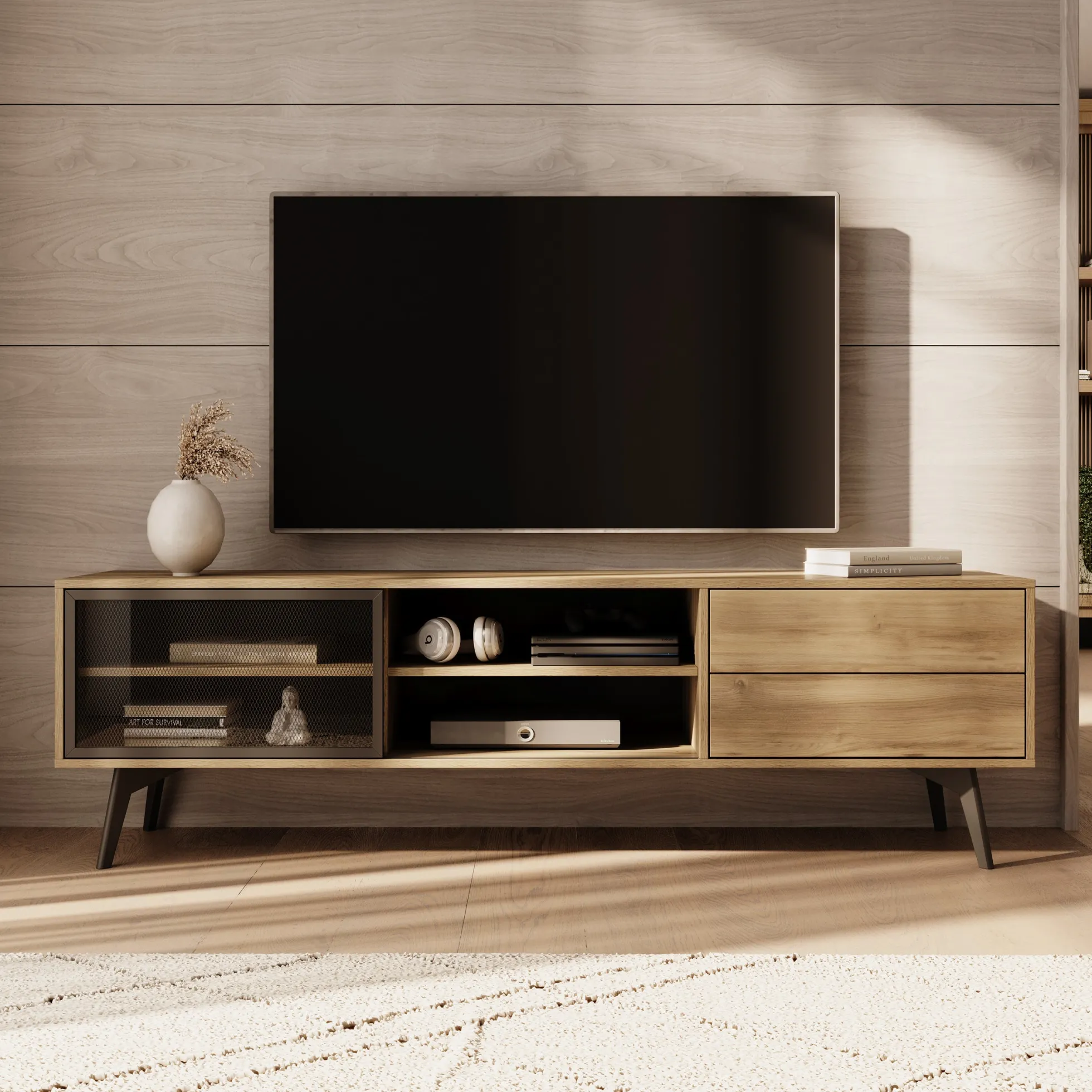 Spa - TV-Meubel - Eiken - 180 cm
