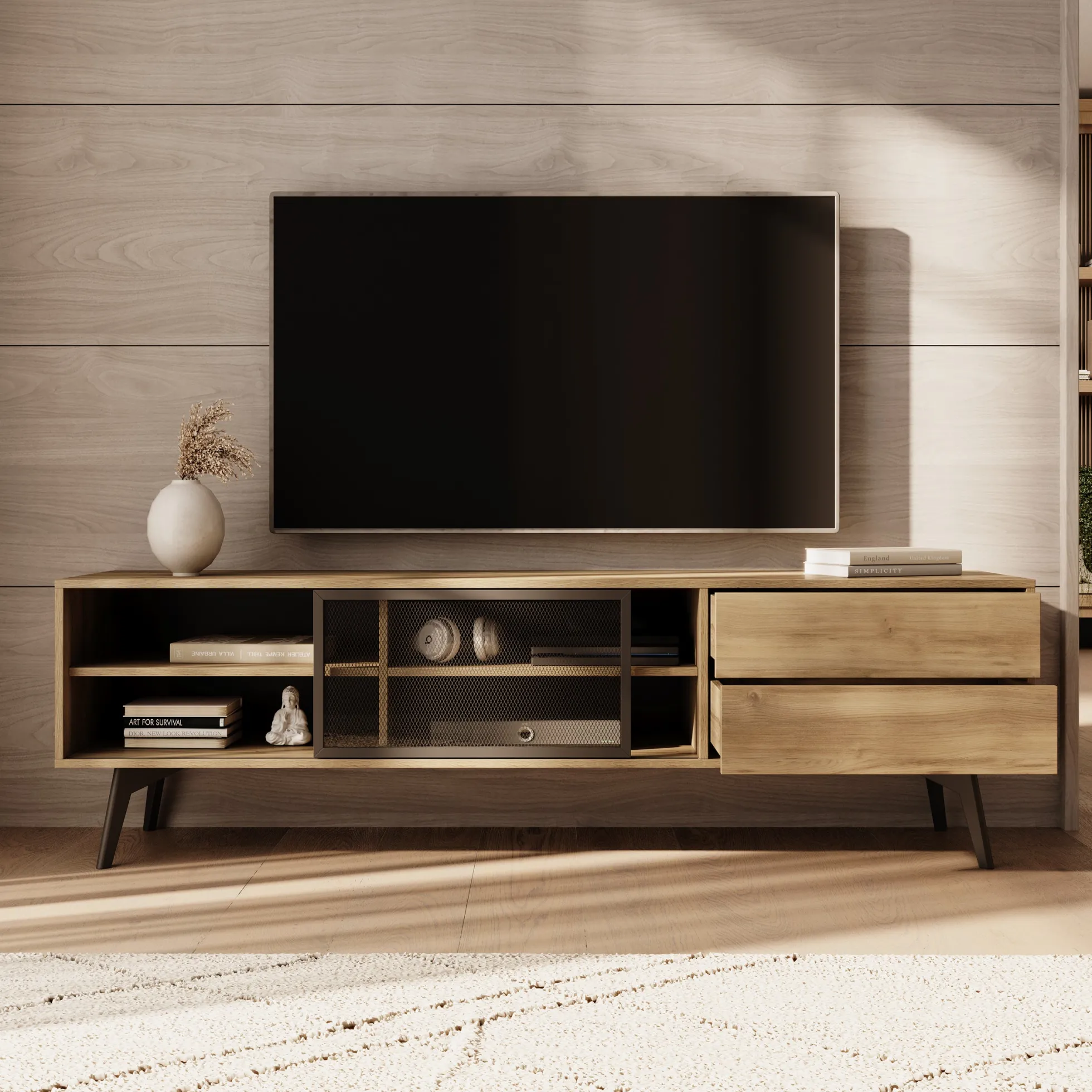 Spa - TV-Meubel - Eiken - 180 cm
