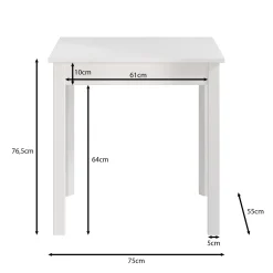 Steve - Eetkamertafel - Eiken - 75x55x77 cm