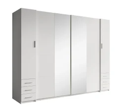 Stoke 2 - Kledingkast 4-deurs - Wit - 270x61x208 cm