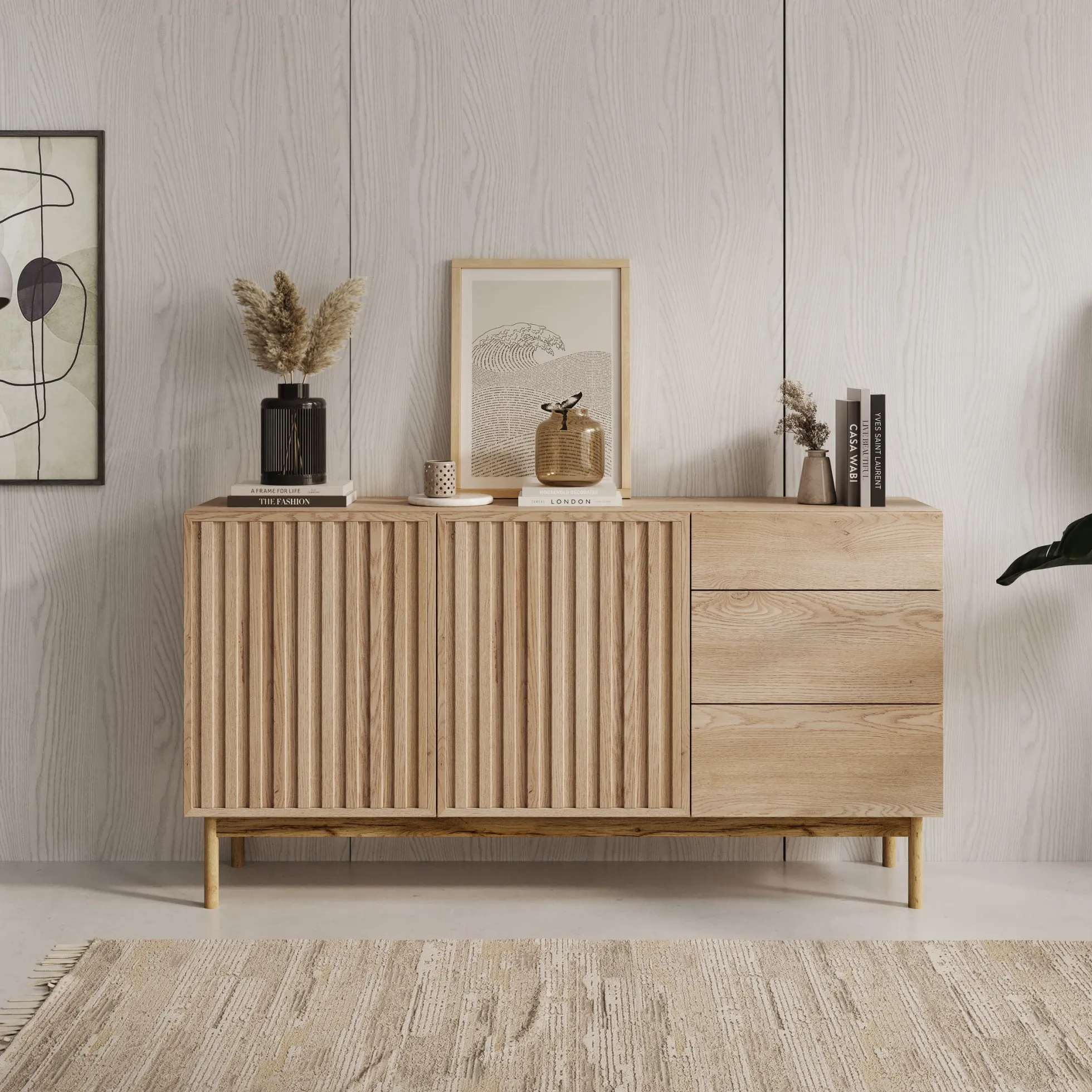 Storm - Dressoir - Eiken - 159x37x84 cm