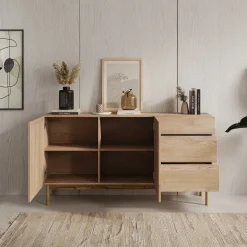 Storm - Dressoir - Eiken - 159x37x84 cm