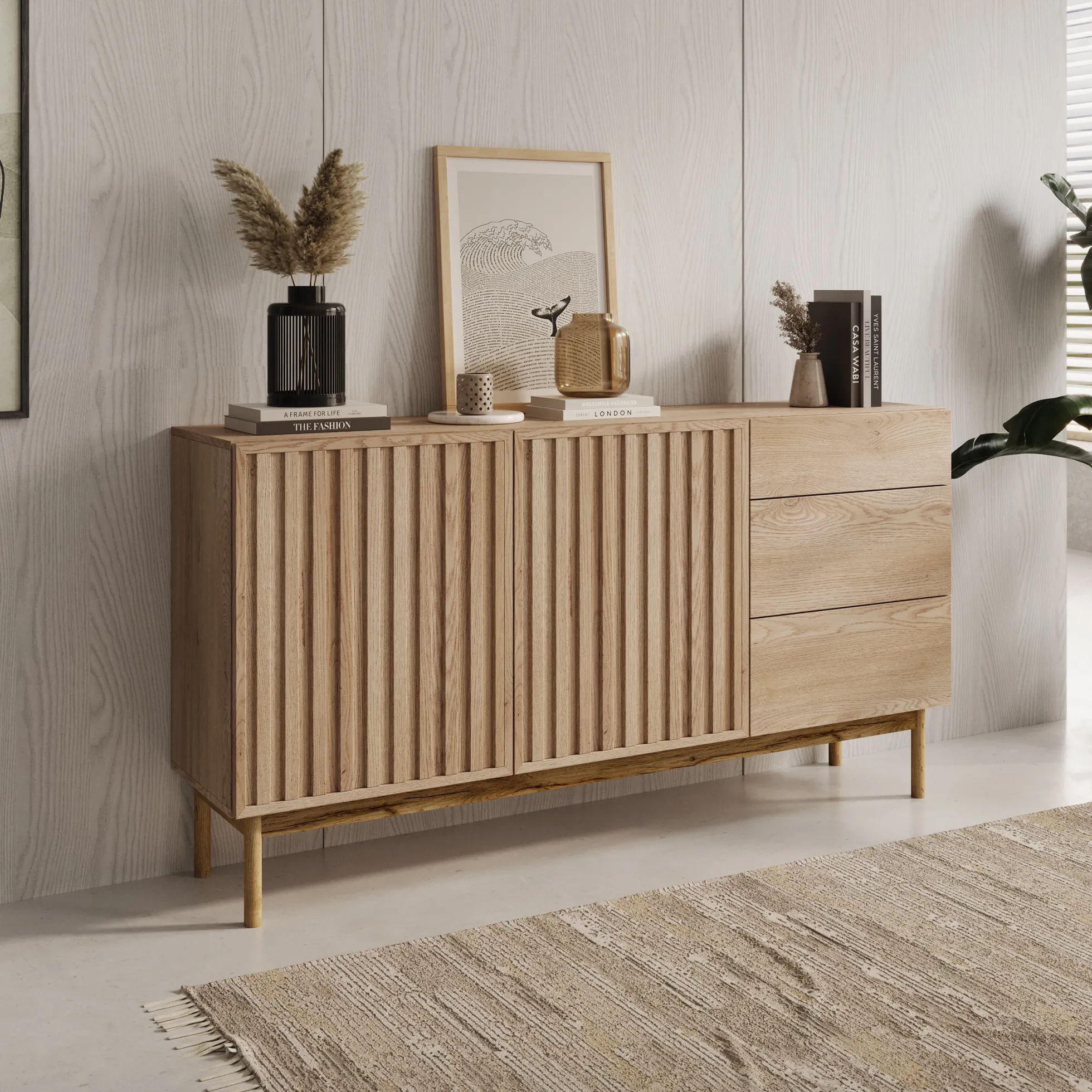 Storm - Dressoir - Eiken - 159x37x84 cm