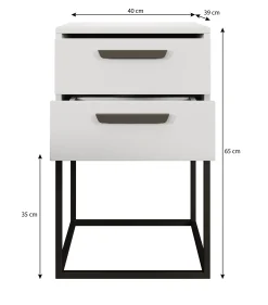 Sylvester 8 - Nachtkastje - Eiken - 40x39x65 cm