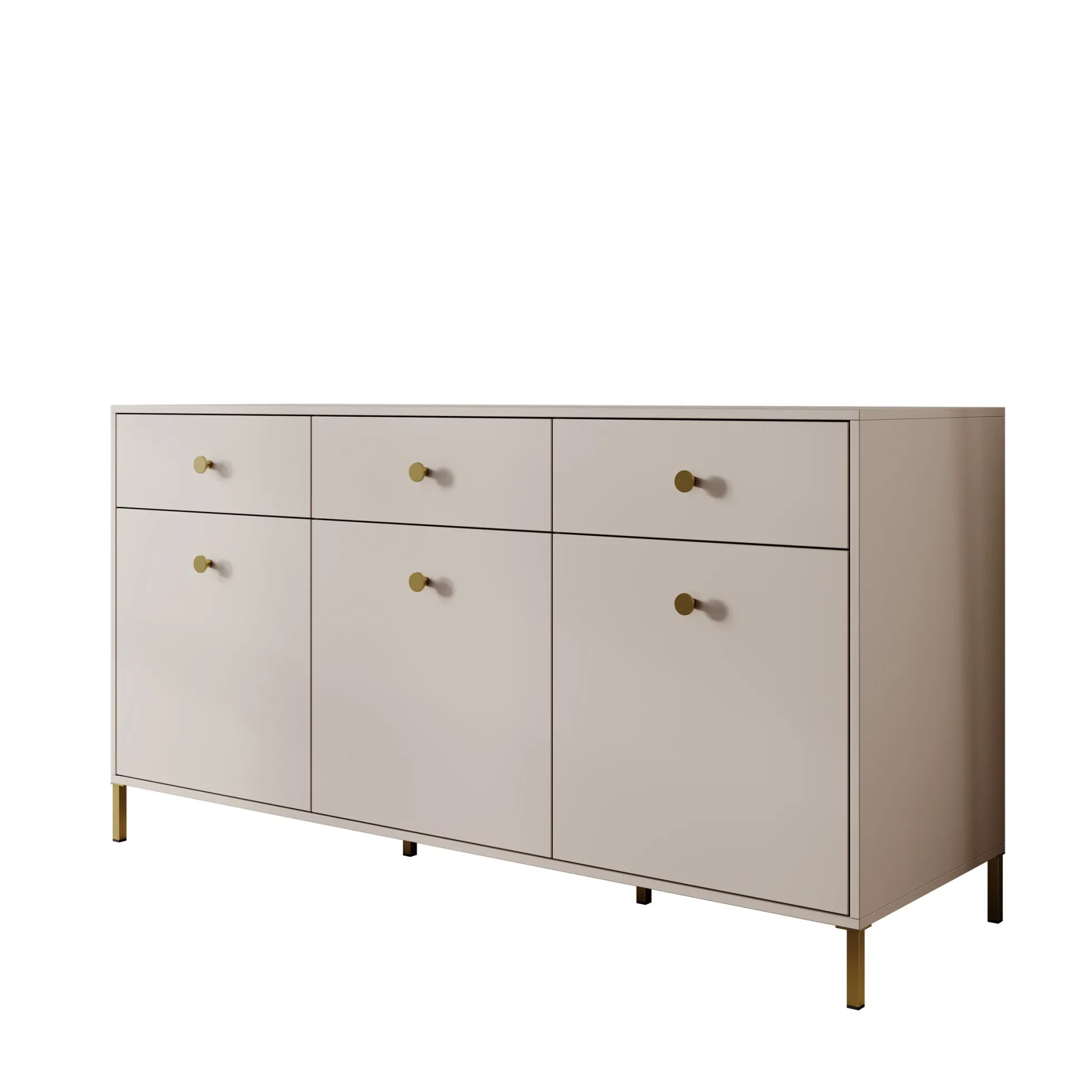 Syran - Dressoir - Beige - 168x42x90 cm