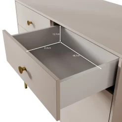 Syran - Dressoir - Beige - 114x42x90 cm