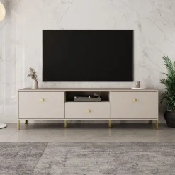 Syran - TV-Meubel - Beige - 168x42x48 cm