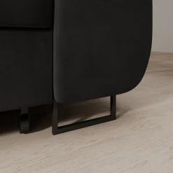 Tacito - Hoekbank 4-zits - Velvet zwart - Links