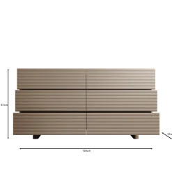 Tactica - Ladekast - Beige - 150x37x81 cm