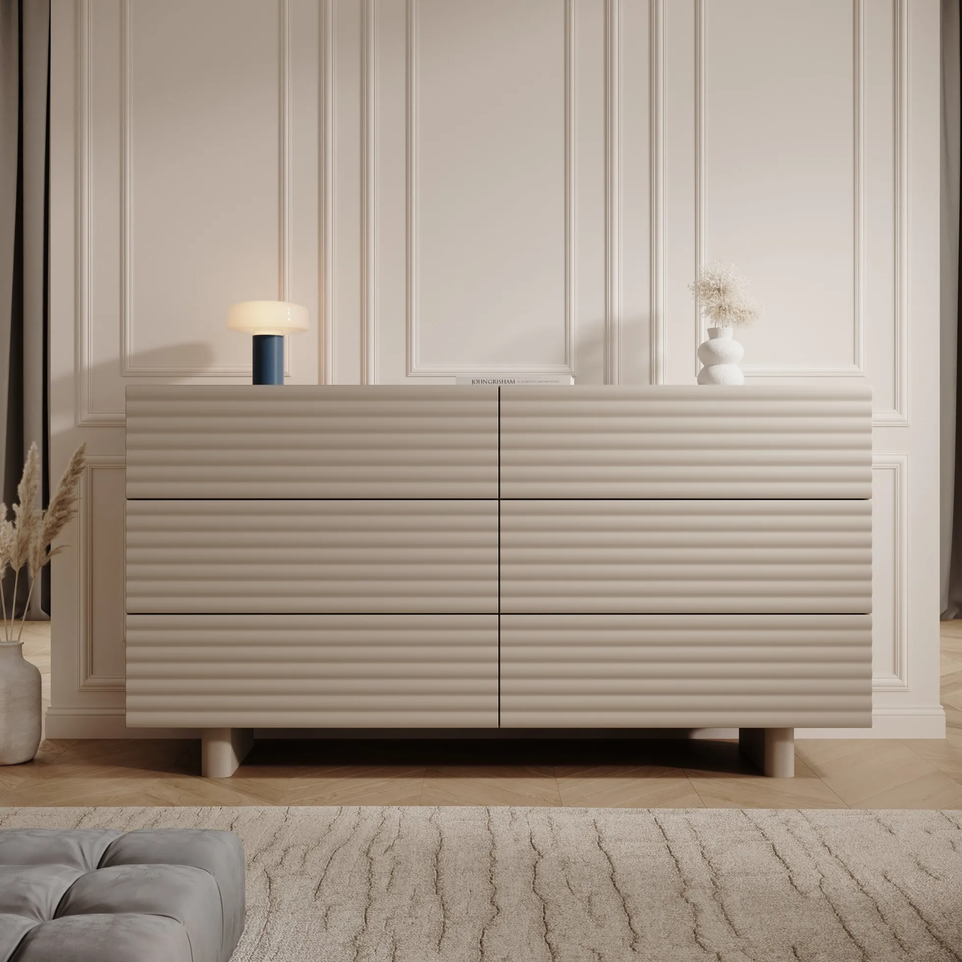 Tactica - Ladekast - Beige - 150x37x81 cm