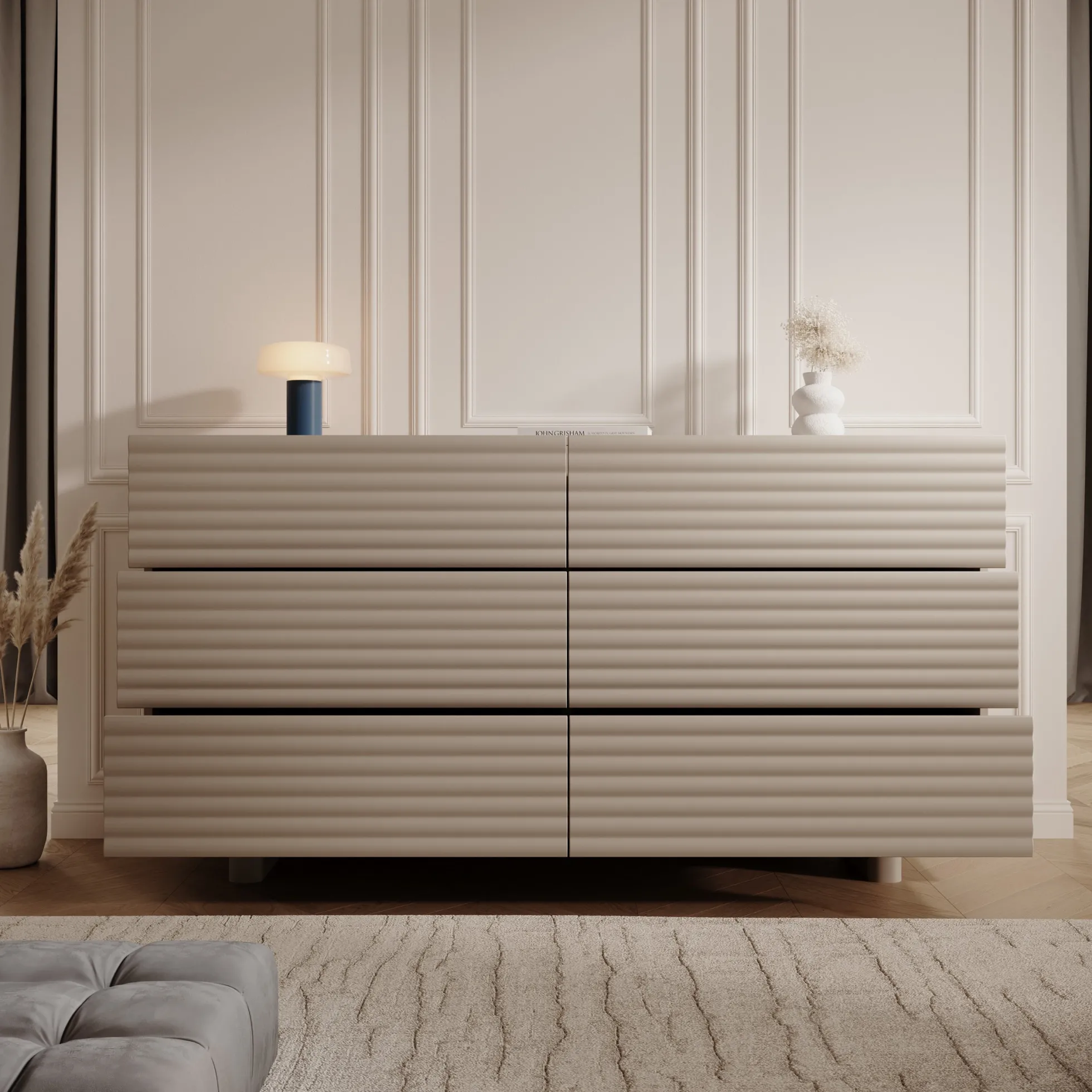 Tactica - Ladekast - Beige - 150x37x81 cm