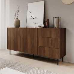 Tahiti - Dressoir - Donker eiken - 160x37x78 cm