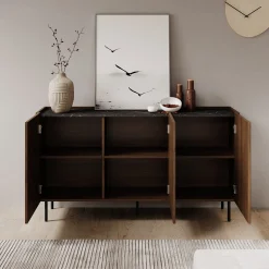 Tahiti - Dressoir - Donker eiken - 144x37x78 cm