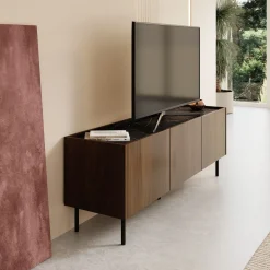 Tahiti - TV-Meubel - Donker eiken - 144x37x50 cm