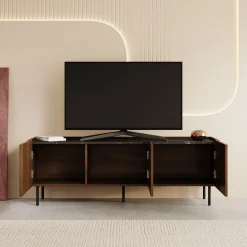 Tahiti - TV-Meubel - Donker eiken - 144x37x50 cm