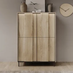 Tarello - Dressoir - Eikenpatroon - 99x41x140 cm